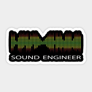 Sound engineer audio engineering Sticker